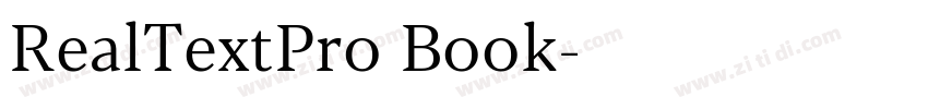 RealTextPro Book字体转换